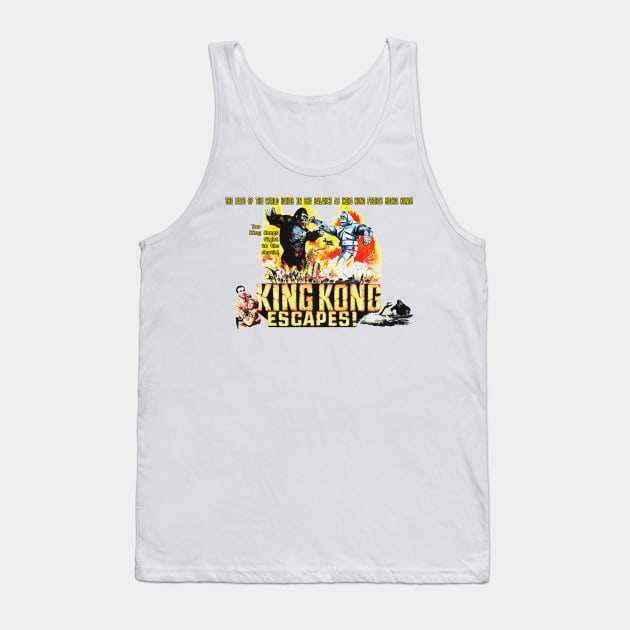 King Kong Escapes Tank Top by SpitfireImages